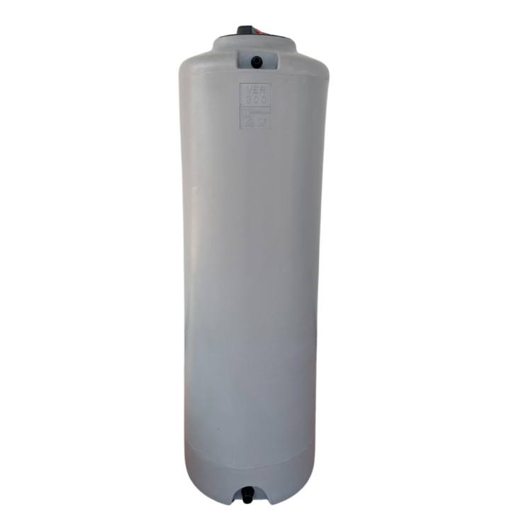 Serbatoio acqua cilindrico 300 Lt PE atossico da esterno -1