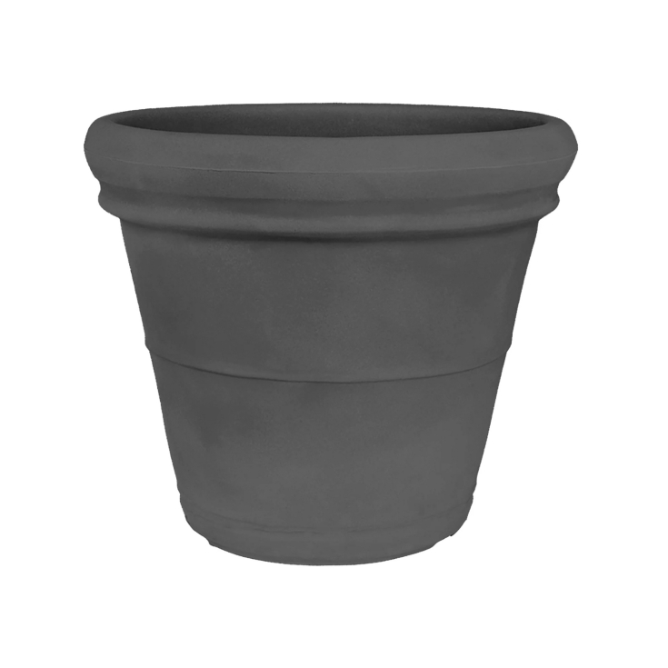 Vaso da giardino Ø 45 cm doppiobordo liscio 45 Rome Monacis -7