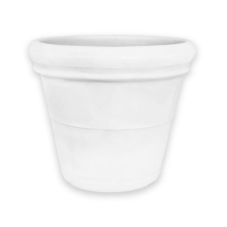 Vaso da giardino Ø 55 cm doppiobordo liscio 60 Rome Monacis -8