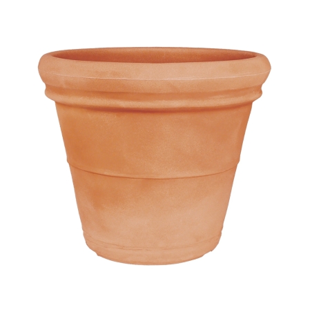 Vaso da giardino Ø 65 cm doppiobordo liscio 70 Rome Monacis -10
