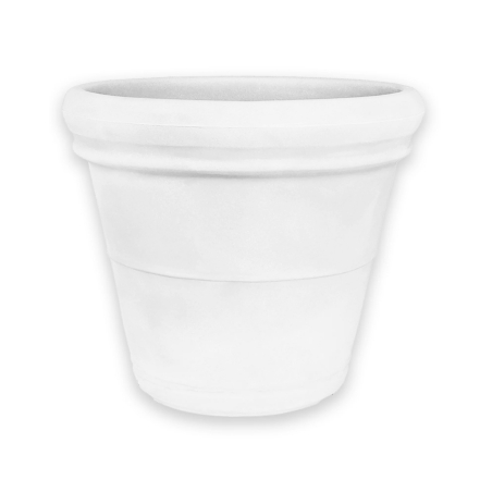 Vaso da giardino Ø 90 cm doppiobordo liscio 90 Rome Monacis -8