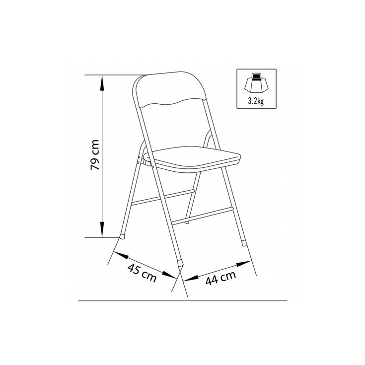 SEDIA PIEGHEVOLE SLIM PARIGI -3