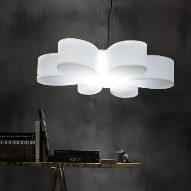 Fiore luminoso in polietilene da parete Floris Kloris -1