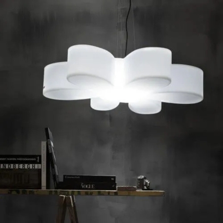 Fiore luminoso in polietilene da parete Floris Kloris -1