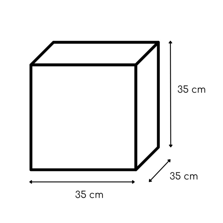copy of Cubo da arredo colorato in polietilene 25 cm Icekub Kloris -27