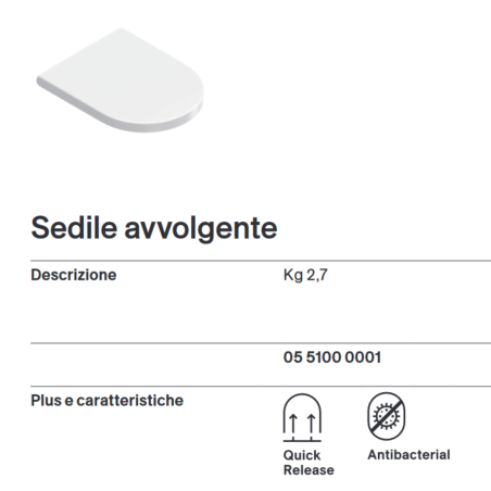 Copriwater Catalano 45x35 05 5100 0001 Zero/Sfera/C52/C54 -2