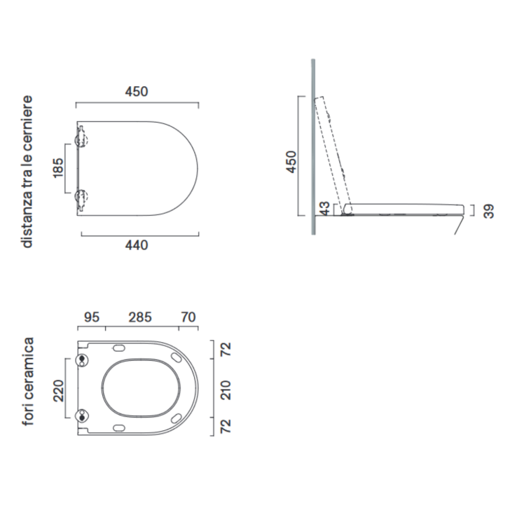 Copriwater Catalano 45x35 05 5100 0001 Zero/Sfera/C52/C54 -3