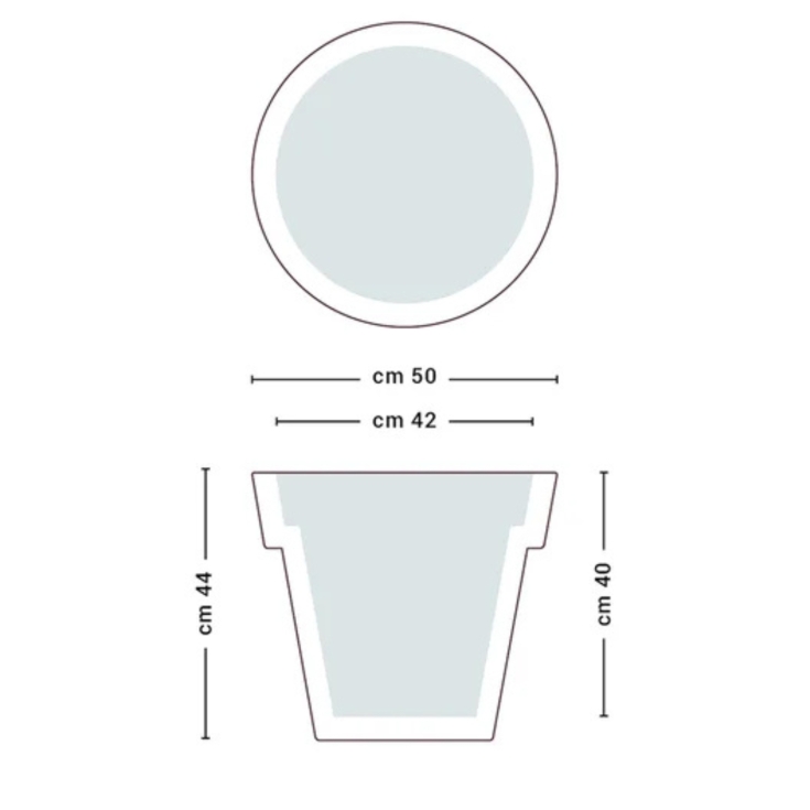 Vaso Luminoso Gemma Bright Monacis - Polietilene Made in Italy -15