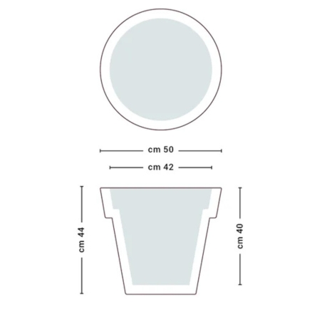 Vaso Luminoso Gemma Bright Monacis - Polietilene Made in Italy -15