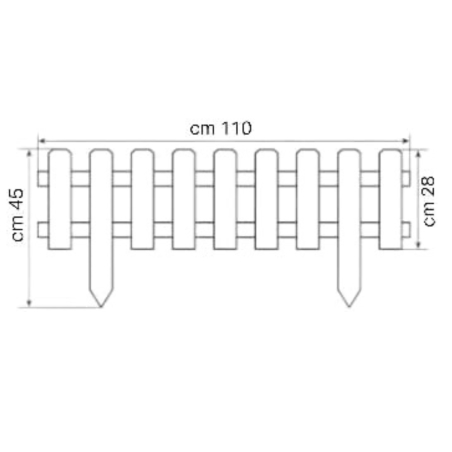 copy of Grigliato in legno 40x180 cm -2
