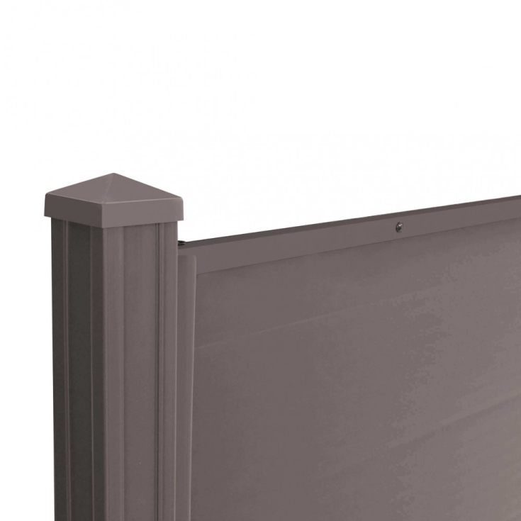 Pannello per Recinzioni 150 x 120 cm in Plastica Resistente marrone -3