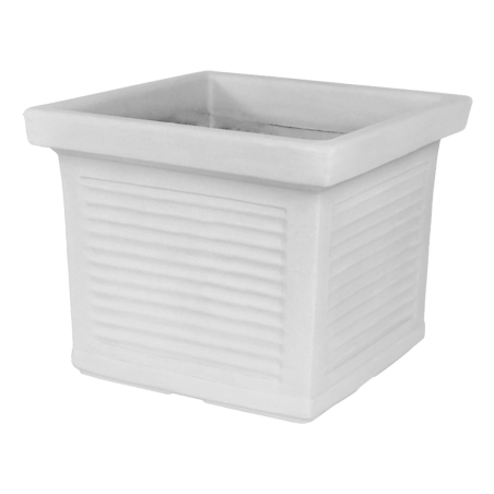 Vaso da Giardino Quadro Millerighe in polietilene Monacis -7