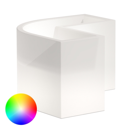 Vaso luminoso led angolare Flowerpot Bright Monacis -4