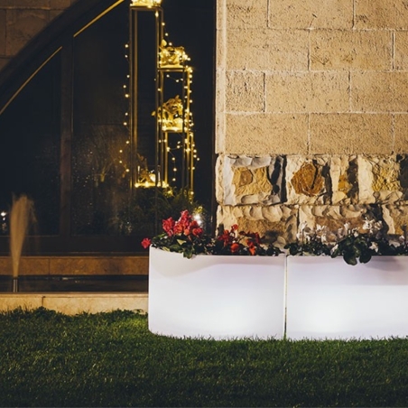 Vaso luminoso led angolare Flowerpot Bright Monacis -1