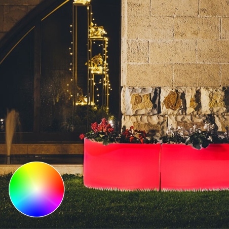 Vaso luminoso led angolare Flowerpot Bright Monacis -10