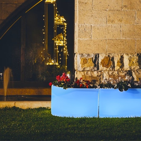 Vaso luminoso led angolare Flowerpot Bright Monacis -13