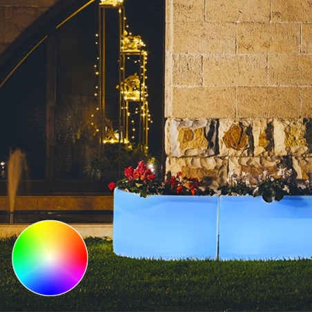 Vaso luminoso led angolare Flowerpot Bright Monacis -14