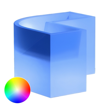 Vaso luminoso led angolare Flowerpot Bright Monacis -16