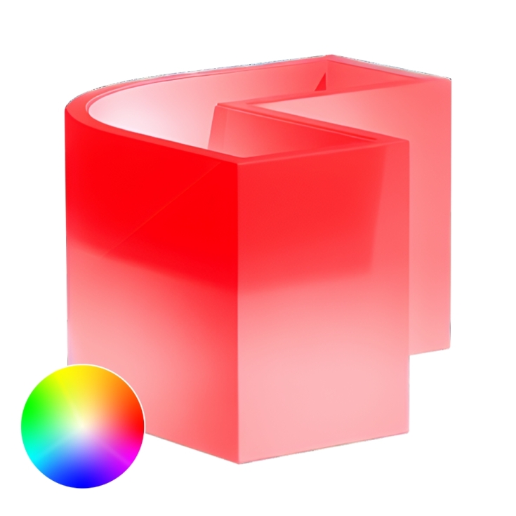 Vaso luminoso led angolare Flowerpot Bright Monacis -12