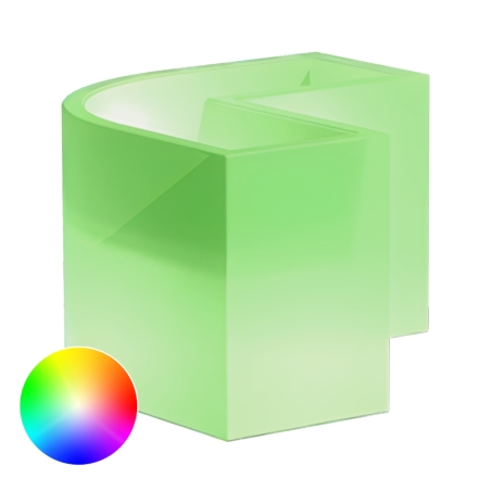 Vaso luminoso led angolare Flowerpot Bright Monacis -8