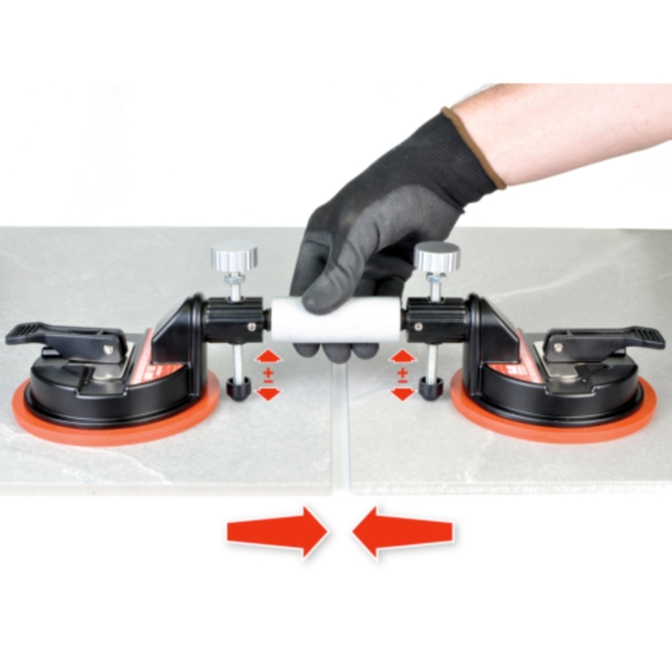 Doppia ventosa VT-300 per avvicinare e allineare lastre di grande formatoMONTOLIT