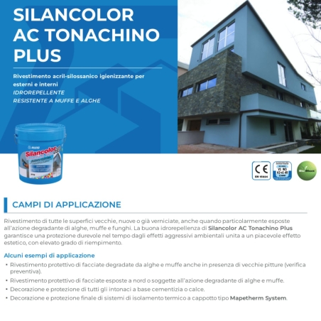 MAPEI SILANCOLOR AC TONACHINO PLUS Rivestimento acrilsilossanico 25Kg -2