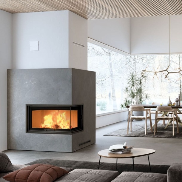 Focolare a legna Windo2 75 SX V/F Edilkamin -1