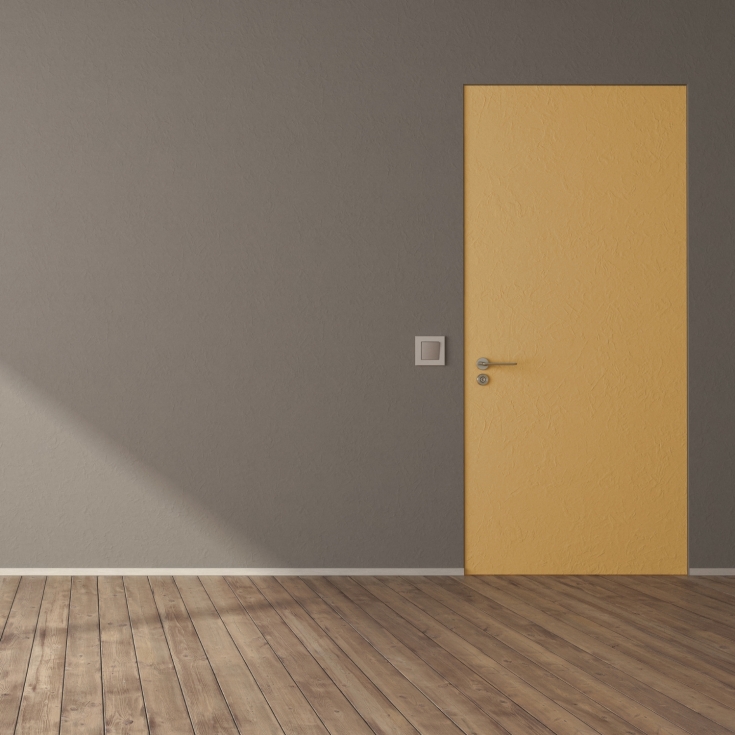 Porta Filomuro Scrigno Filo44 80x210 cm: Moderna e Reversibile -6