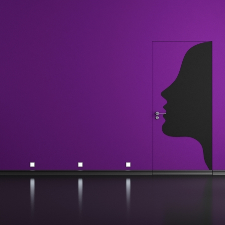 Porta Filomuro Scrigno Filo44 80x210 cm: Moderna e Reversibile -2