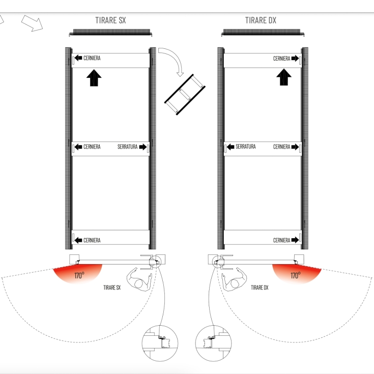 copy of Porta a filomuro 60x210cm Scrigno -5