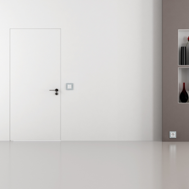 Porta Filomuro Scrigno Filo44 90x210 cm: Moderna e Reversibile -9