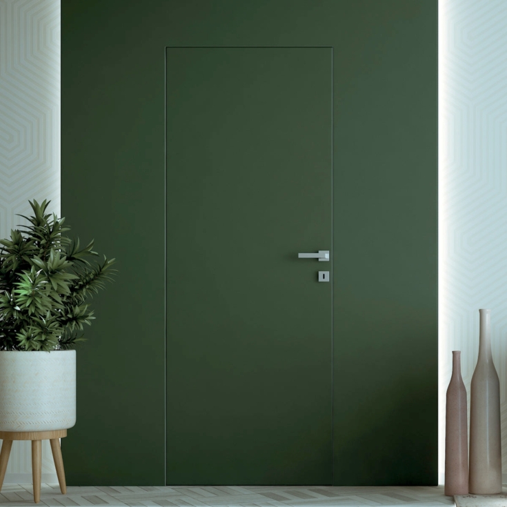 Porta Filomuro Scrigno Filo44 90x210 cm: Moderna e Reversibile -2