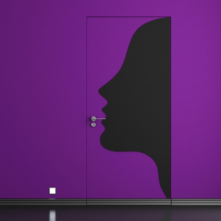 Porte à fleur de mur 60x210cm Scrigno Filo44 -5