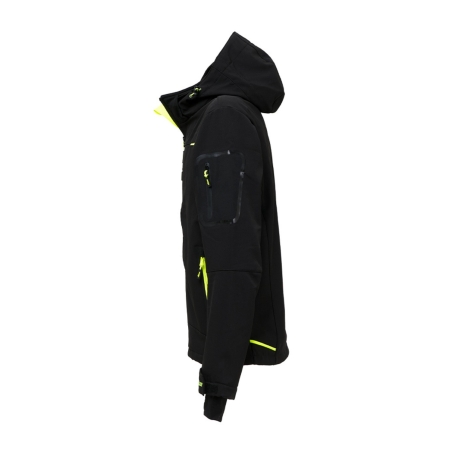 Giacca SPACE UPower in Softshell carbon black - FU187BC -5