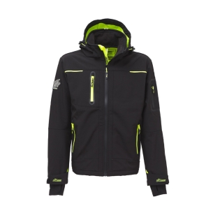 Giacca SPACE UPower in Softshell carbon black - FU187BC -1