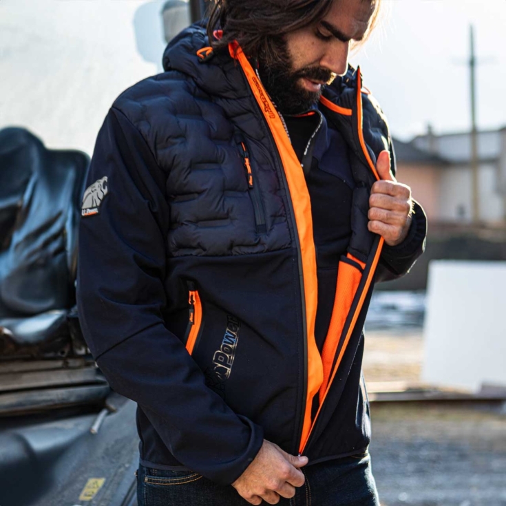 copy of Giacca SPACE UPower in Softshell carbon black - FU187BCU-POWER