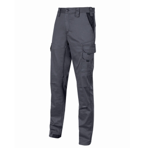 Pantaloni da Lavoro in Cotone Elasticizzato U-Power Guapo - Gray Iron -1