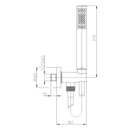 Kit Doccia lavabo e bidet TEO-2 CROMO Bossini