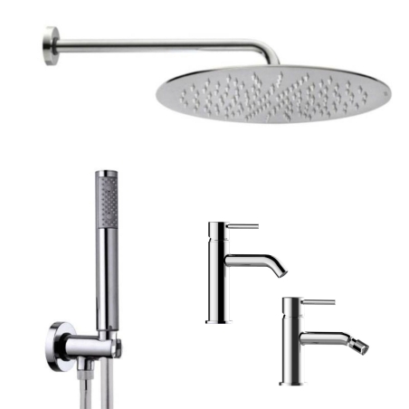 Kit Doccia lavabo e bidet TEO-2 CROMO Bossini