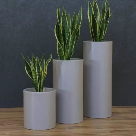 Vaso in polietilene colorato Barocco altezza 70cm -14