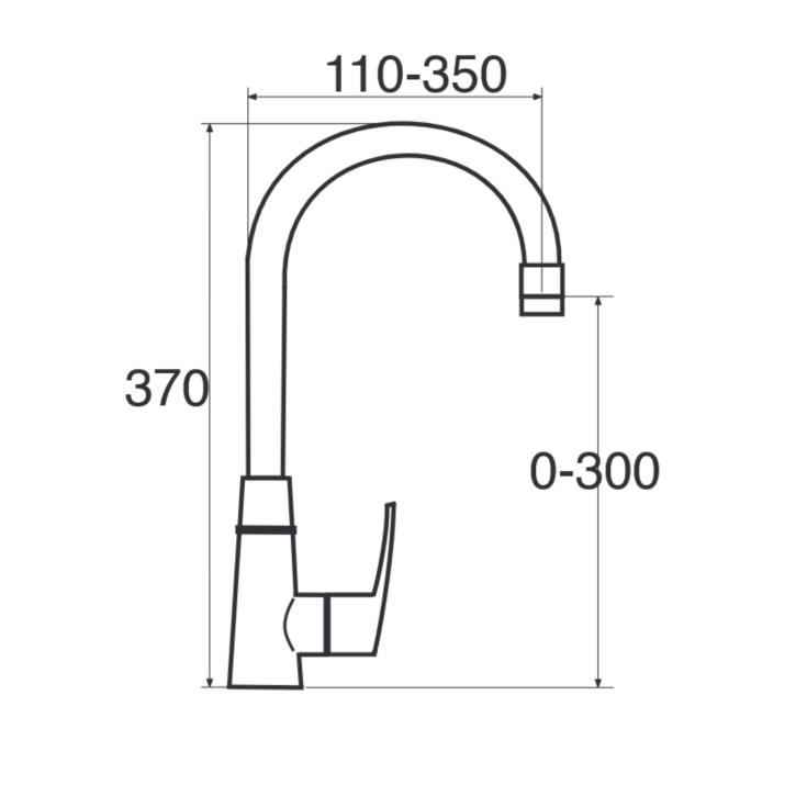 Miscelatore cucina canna alta snodata AM719.5/10 Keller TapsKELLER TAPS