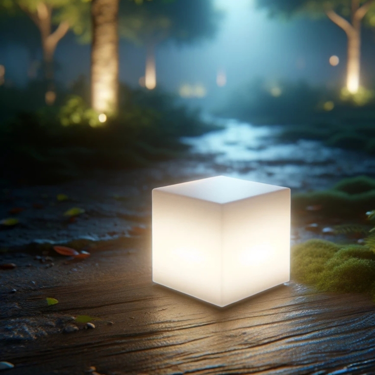 Cubo luminoso 40x40cm multiuso Youcube bright Monacis -3