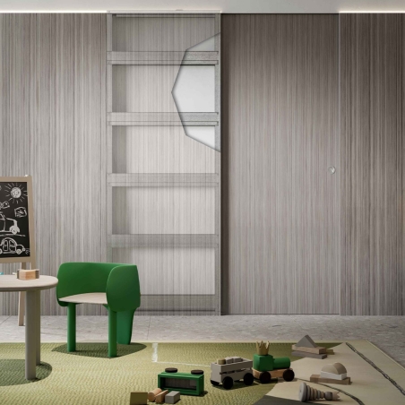 Contre-châssis à fleur de mur OpenBox Fit Scrigno avec boîte ouverte -2