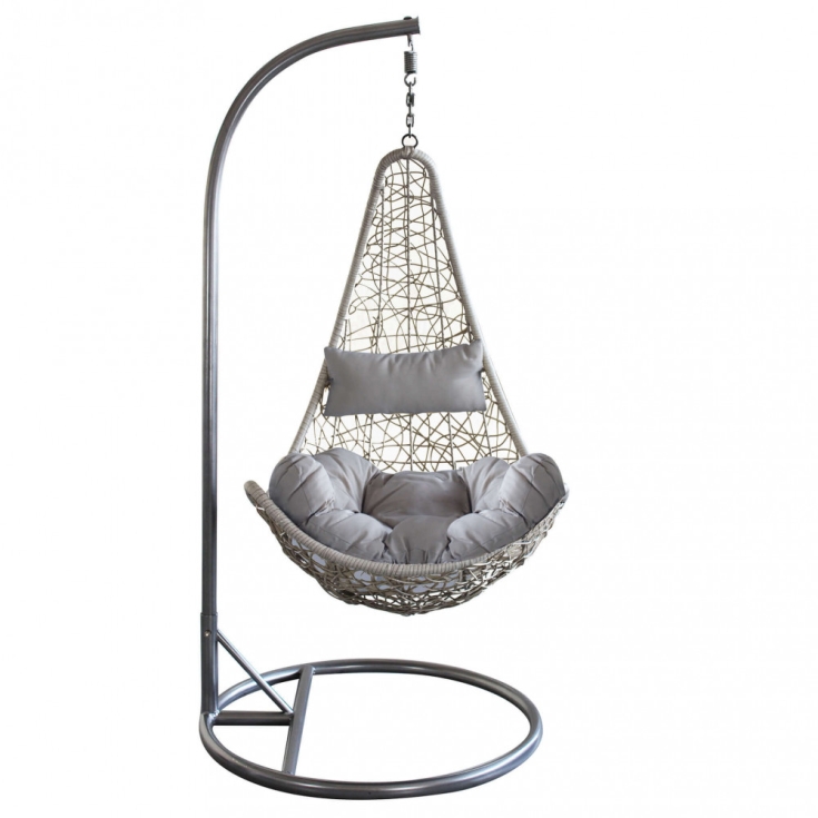 Poltrona sospesa a dondolo in wicker...