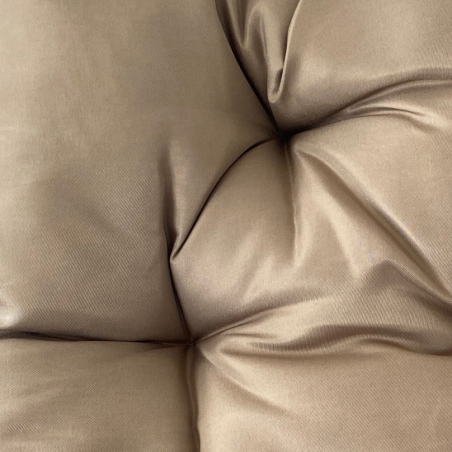 Poltrona sospesa a dondolo in wicker marrone naturale - PONZA