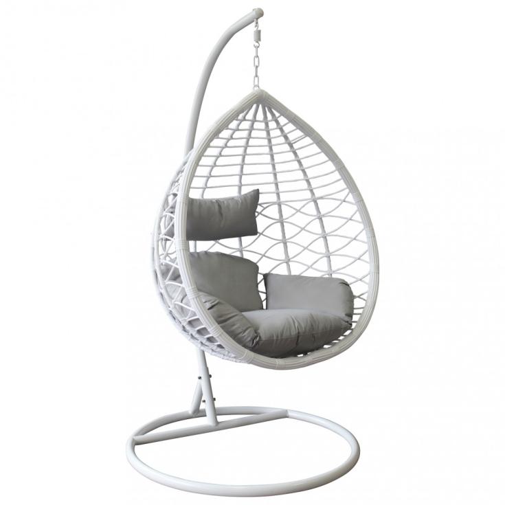 Poltrona sospesa a dondolo in wicker...