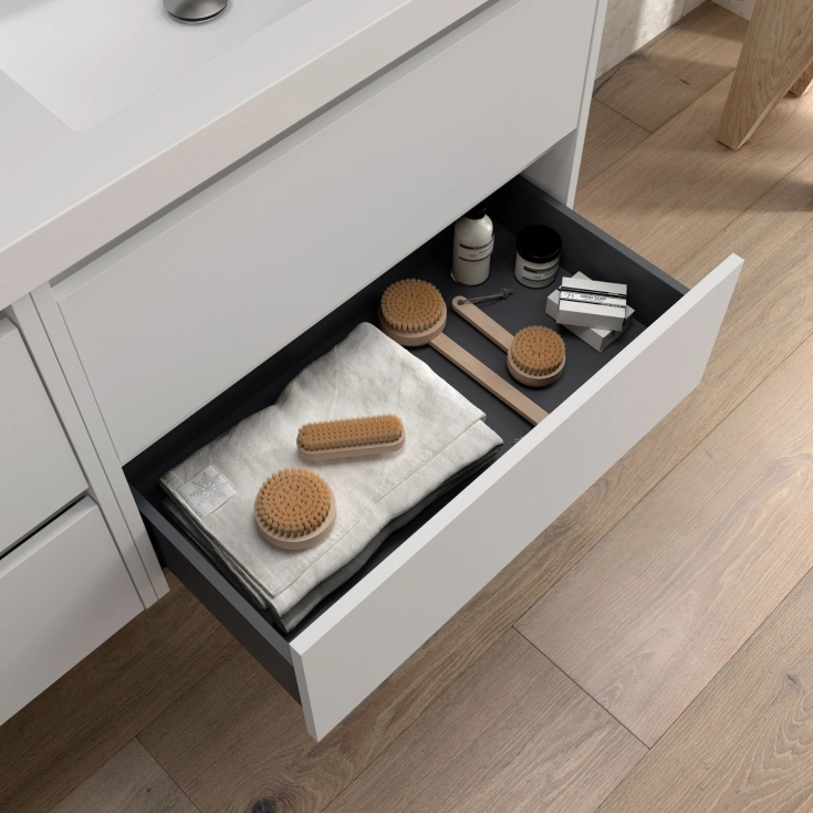 Mobile sospeso bagno bianco lucido 60x46cm Noja 600 Salgar | CompetoSALGAR