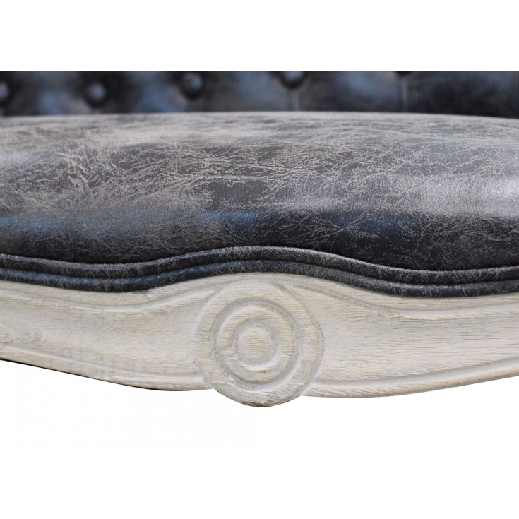 DIVANO COLEMAN IN ECOPELLE VINTAGE GRIGIO