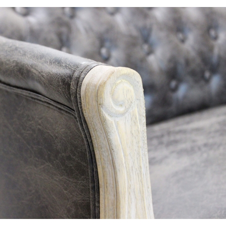 DIVANO COLEMAN IN ECOPELLE VINTAGE GRIGIO