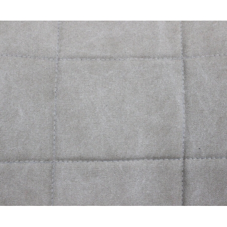 Sedia in tessuto marrone con gambe in legno di quercia - Aron